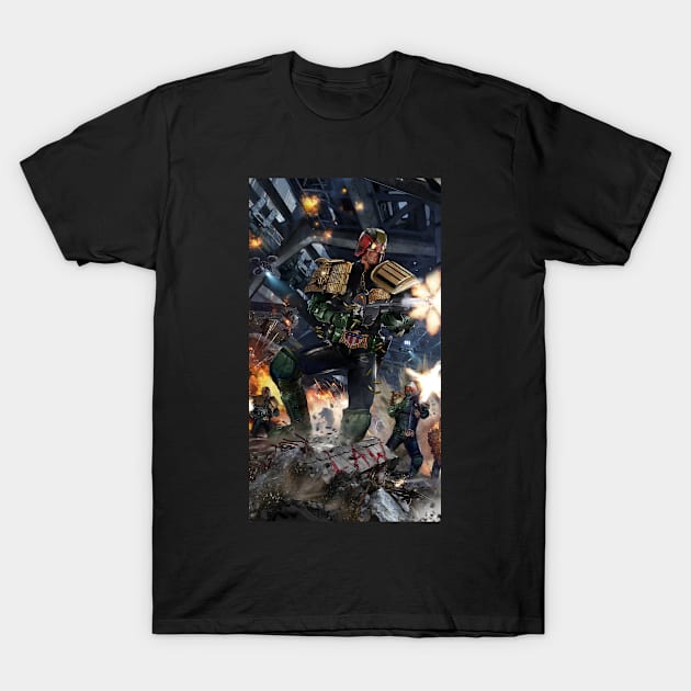 Judge Dredd T-Shirt by uncannyknack